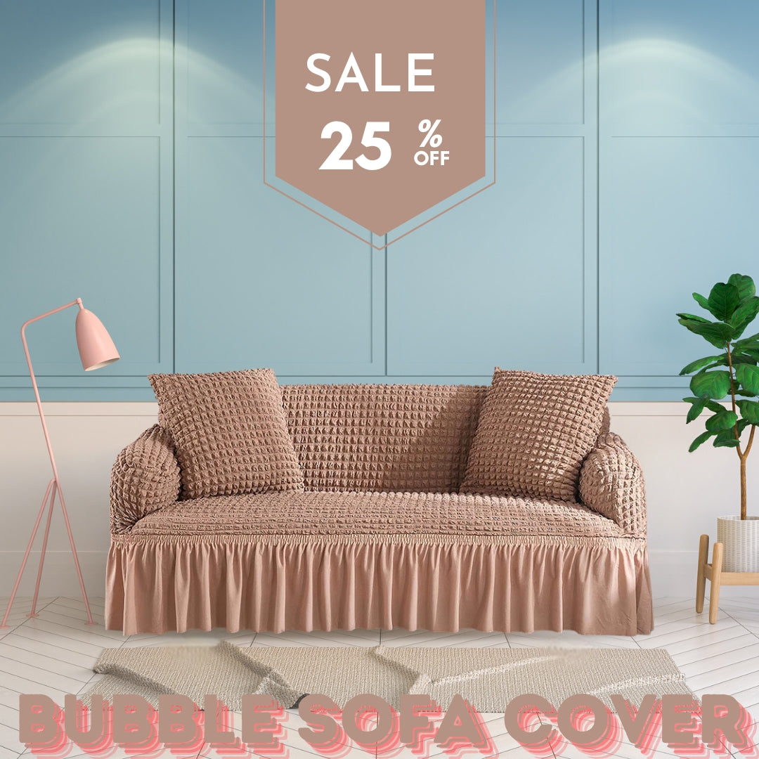 Frill Style Bubble Stuff Sofa Cover