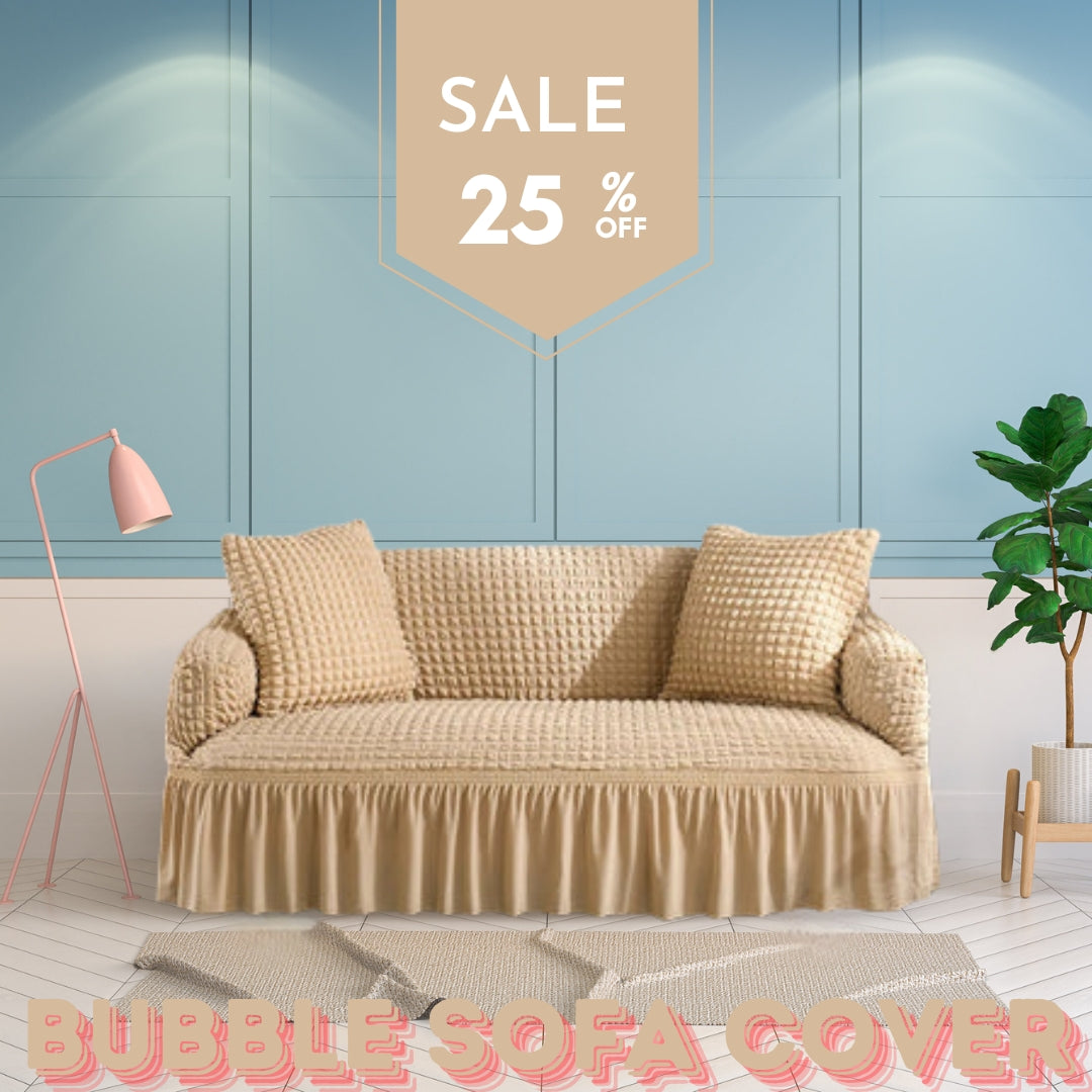 Frill Style Bubble Stuff Sofa Cover