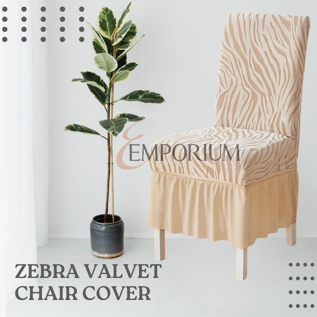 Zebra Valvet Chair cover