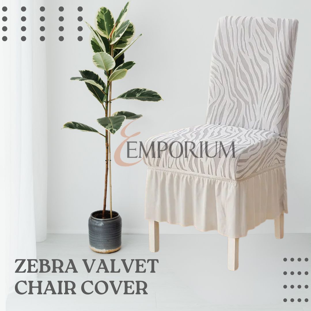 Zebra Valvet Chair cover