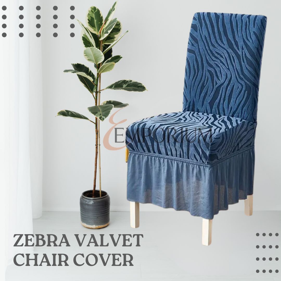 Zebra Valvet Chair cover