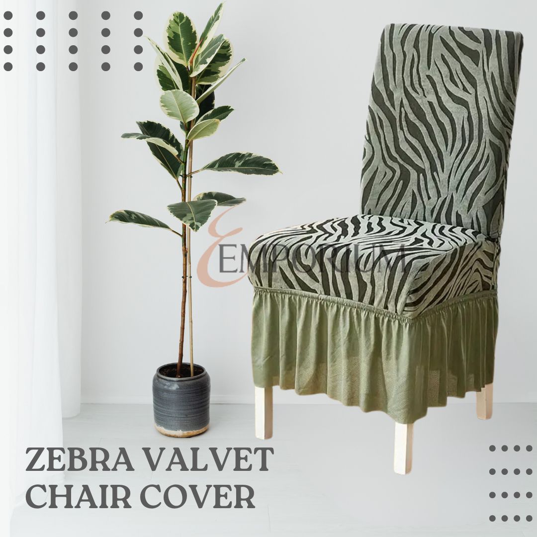 Zebra Valvet Chair cover